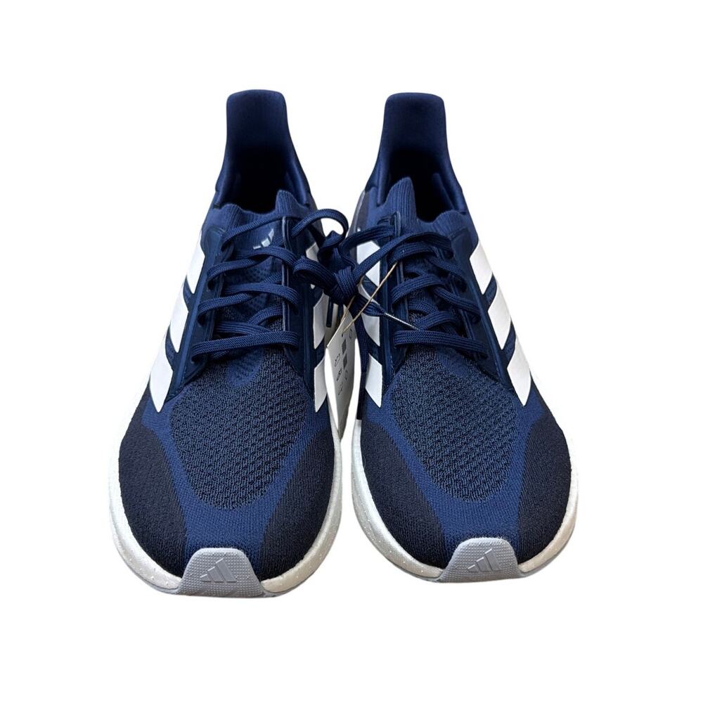 adidas JI3385  Boost 5X Dark Blue Cloud White Halo Silver Men Size 11 New